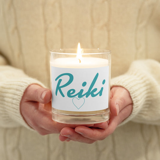 Reiki Glass jar soy wax candle